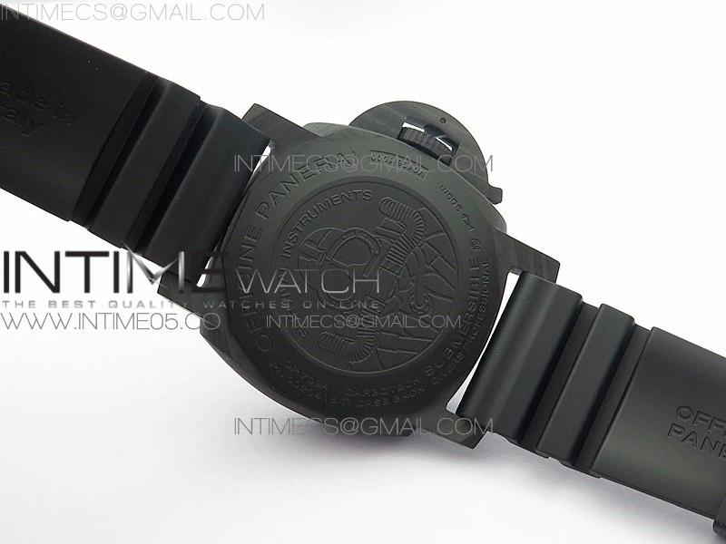 PAM979 Carbotech VSF 1:1 Best Edition Carbon Dial on Rubber Strap P.9010 Clone